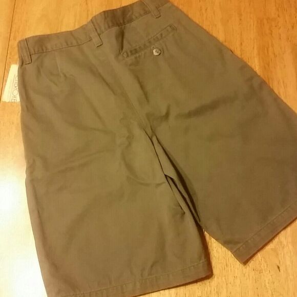 KHAKI GREEN BOYS SHORTS - Picture 2 of 4